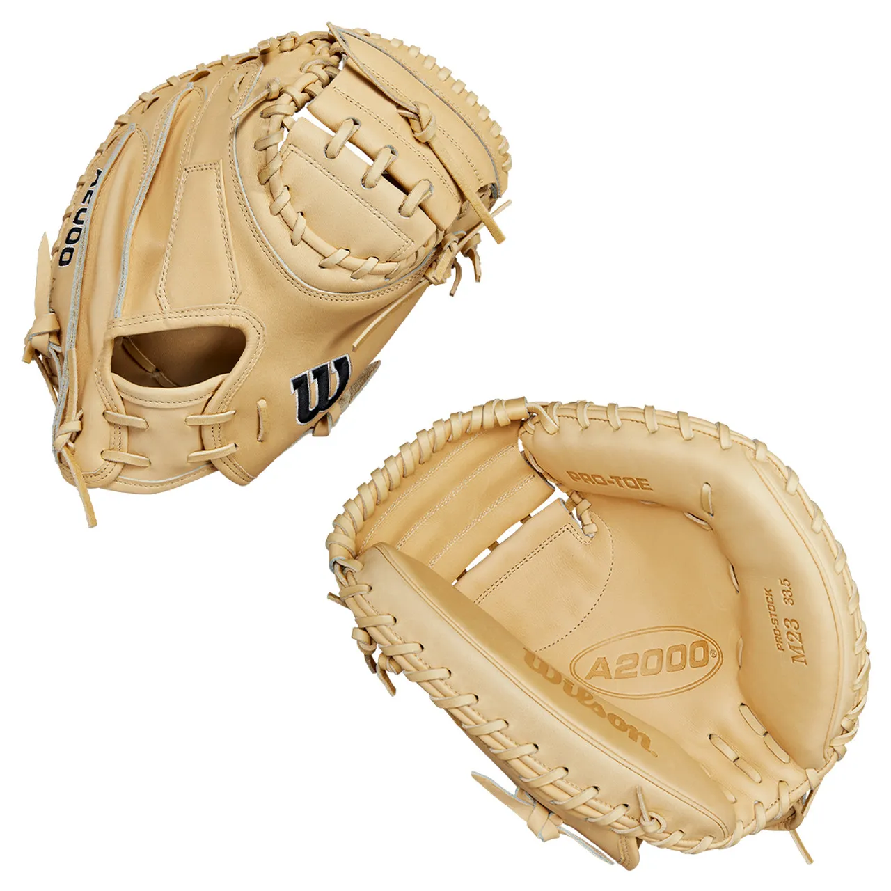 2024 Wilson A2000 M23 Baseball Classics 33.5” Baseball Catchers Mitt – WBW102093335 - BLONDE