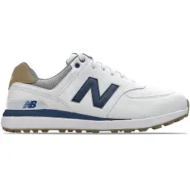 574 Greens V2 Spikeless Golf Shoes White/Navy - SS24