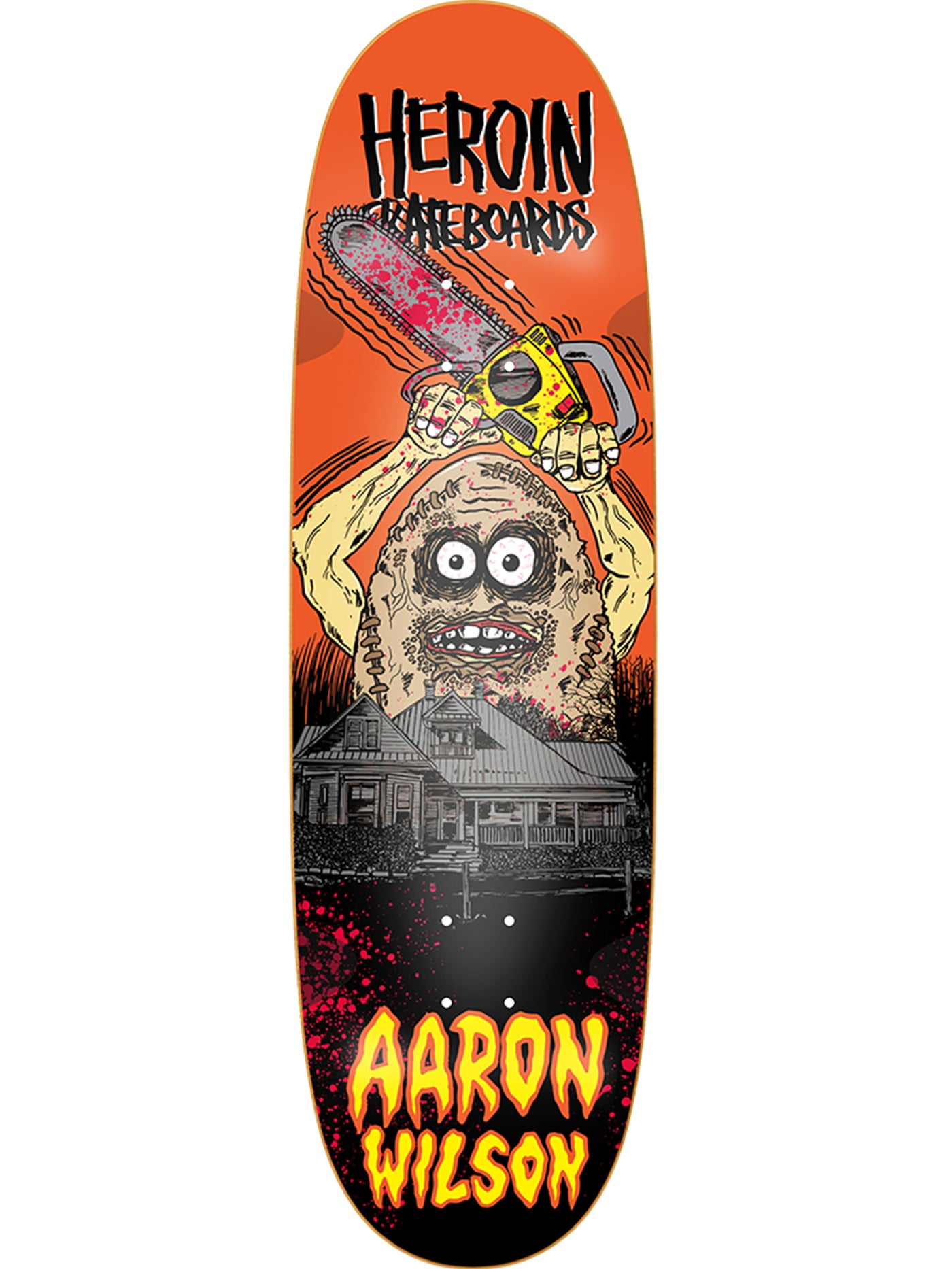 Aaron Wilson Teggxas Chain Egg Symmetrical 9.125 Old School Skateboard Deck