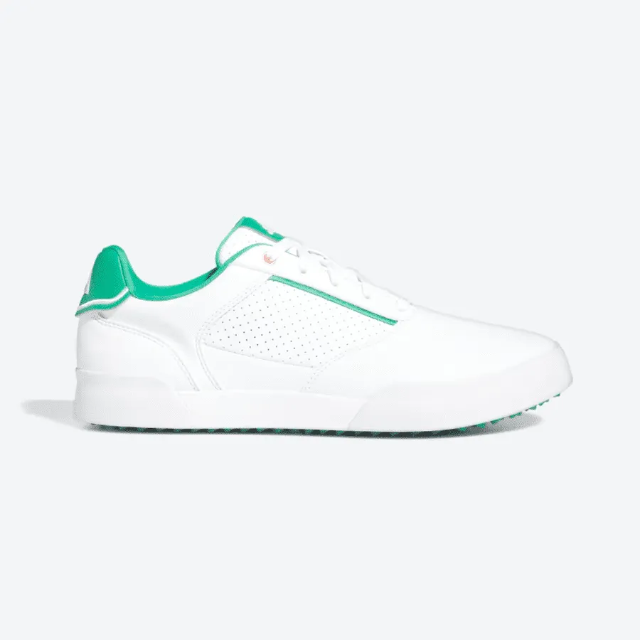 Adidas Retrocross Spikeless Golf Shoes - White/Green