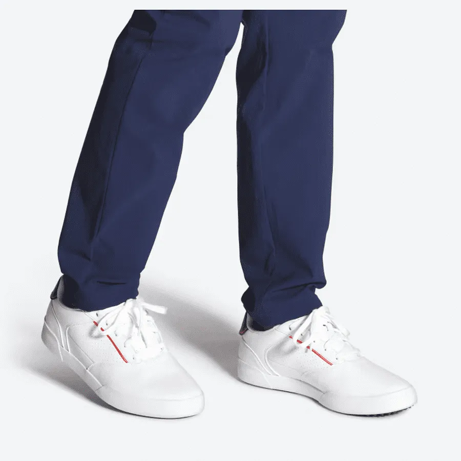 Adidas Retrocross Spikeless Golf Shoes - White/Navy