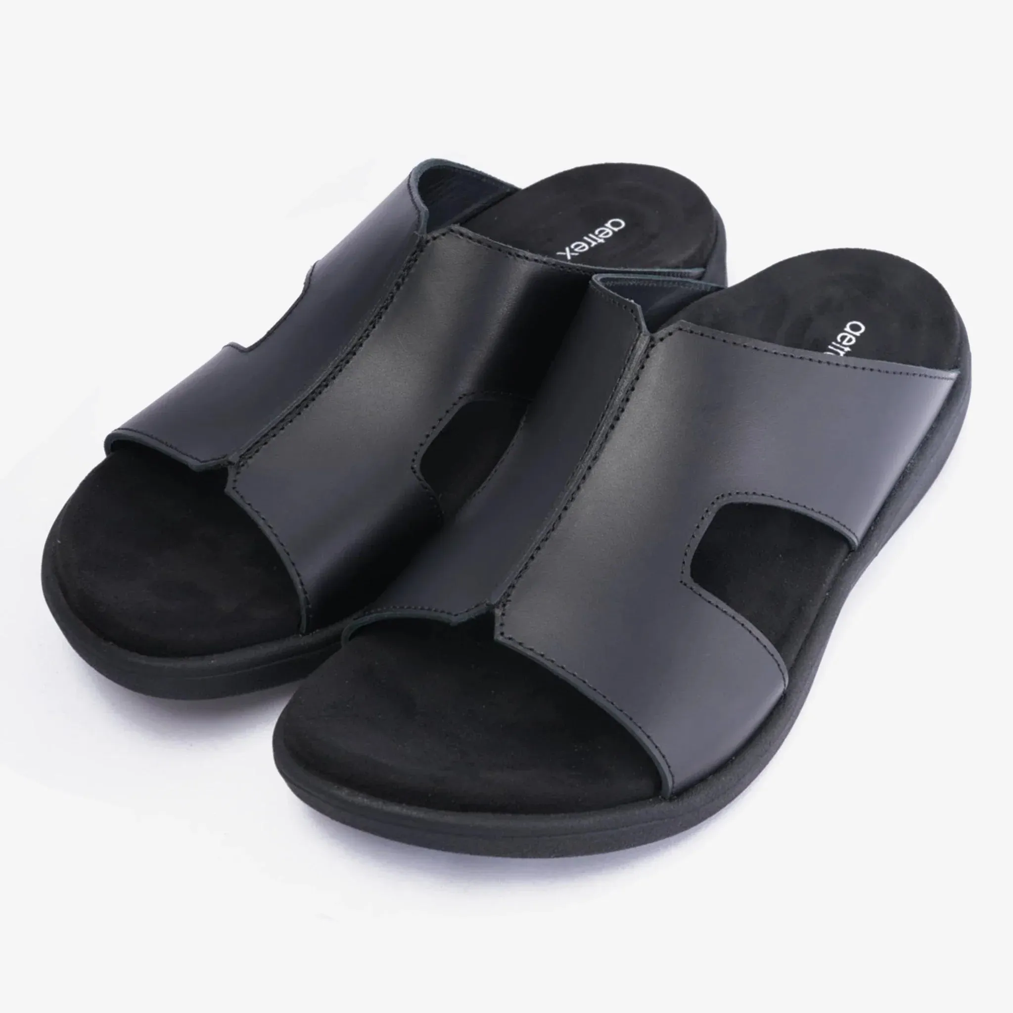 Aetrex classic sandals with a comfortable footbed Black