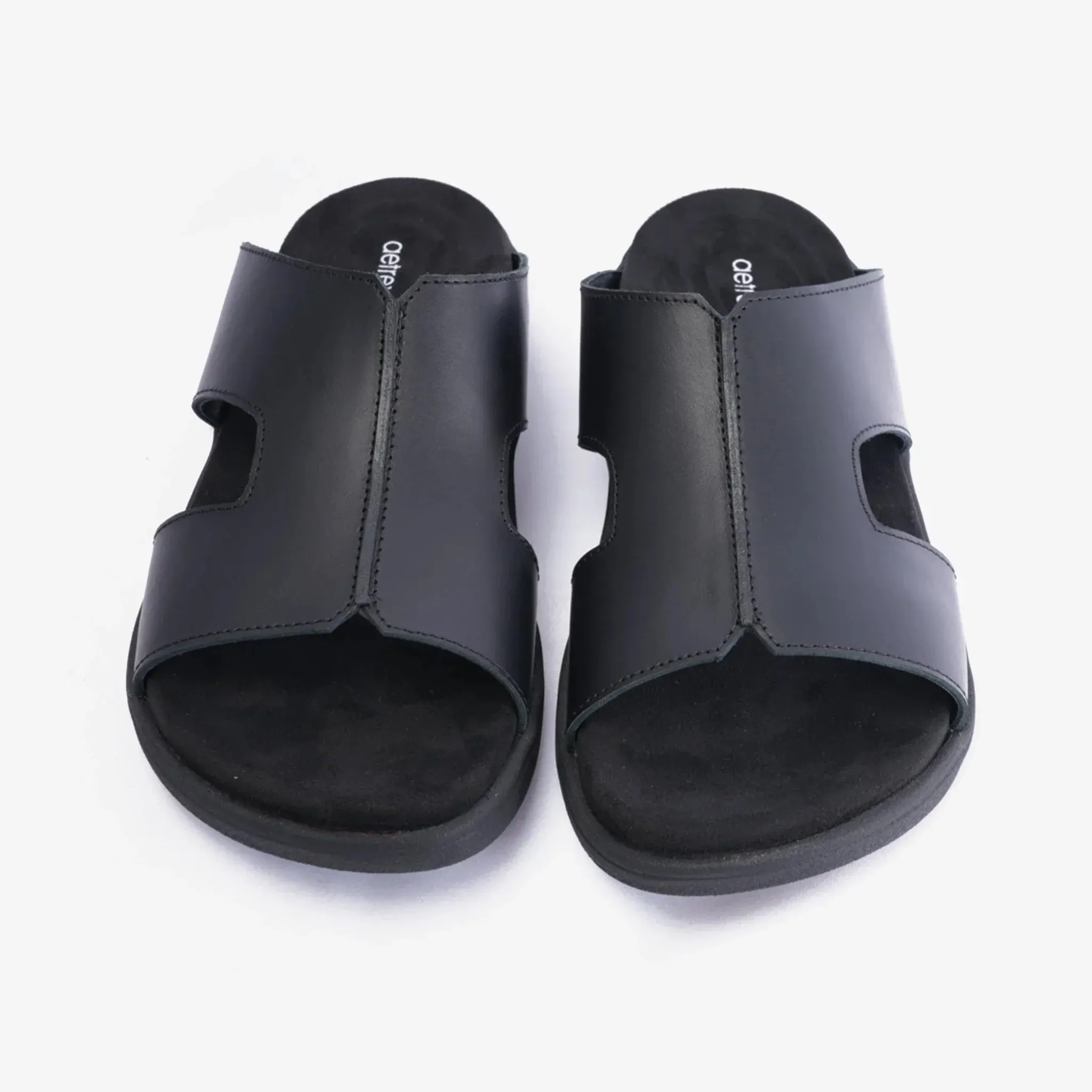 Aetrex classic sandals with a comfortable footbed Black