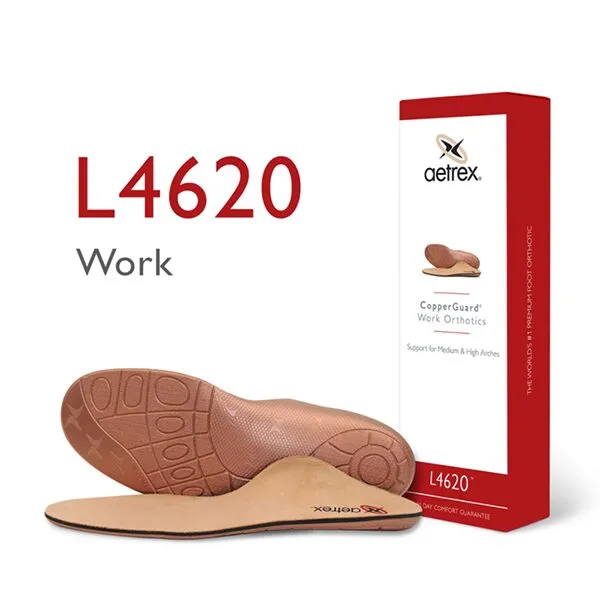 Aetrex Mens Work Boot Posted Orthotics