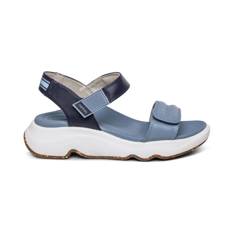 Aetrex Whit Water-Friendly Sport Sandals Blue