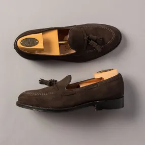 Alden Mocha Kid Suede Tassel Loafer