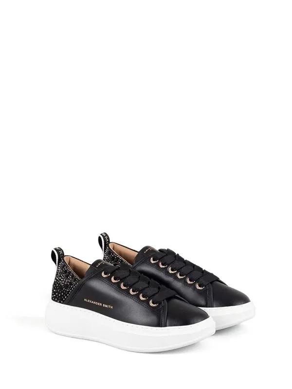 Alexander Smith Wembley Black Leather Sneaker