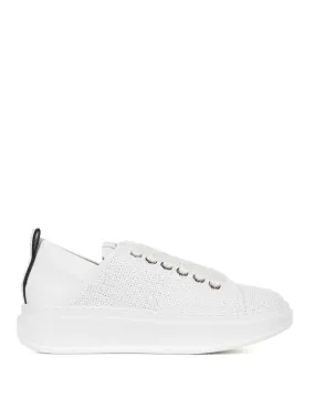 Alexander Smith White Leather Sneaker