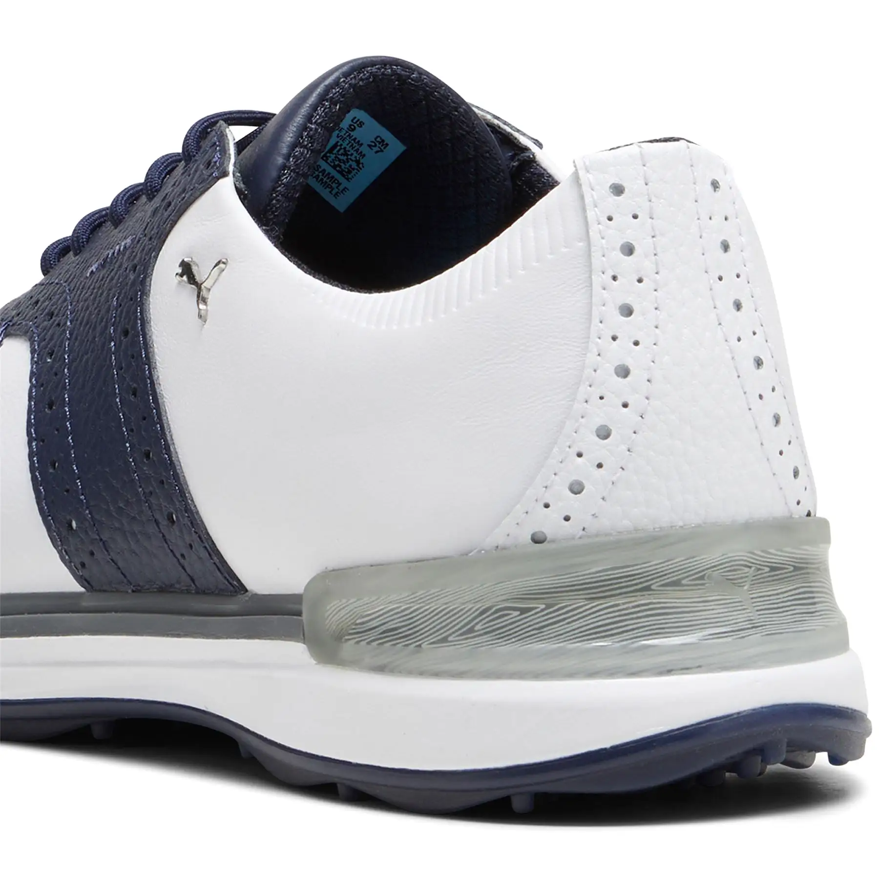 Avant Leather Spikeless Golf Shoes White/Navy - SS24