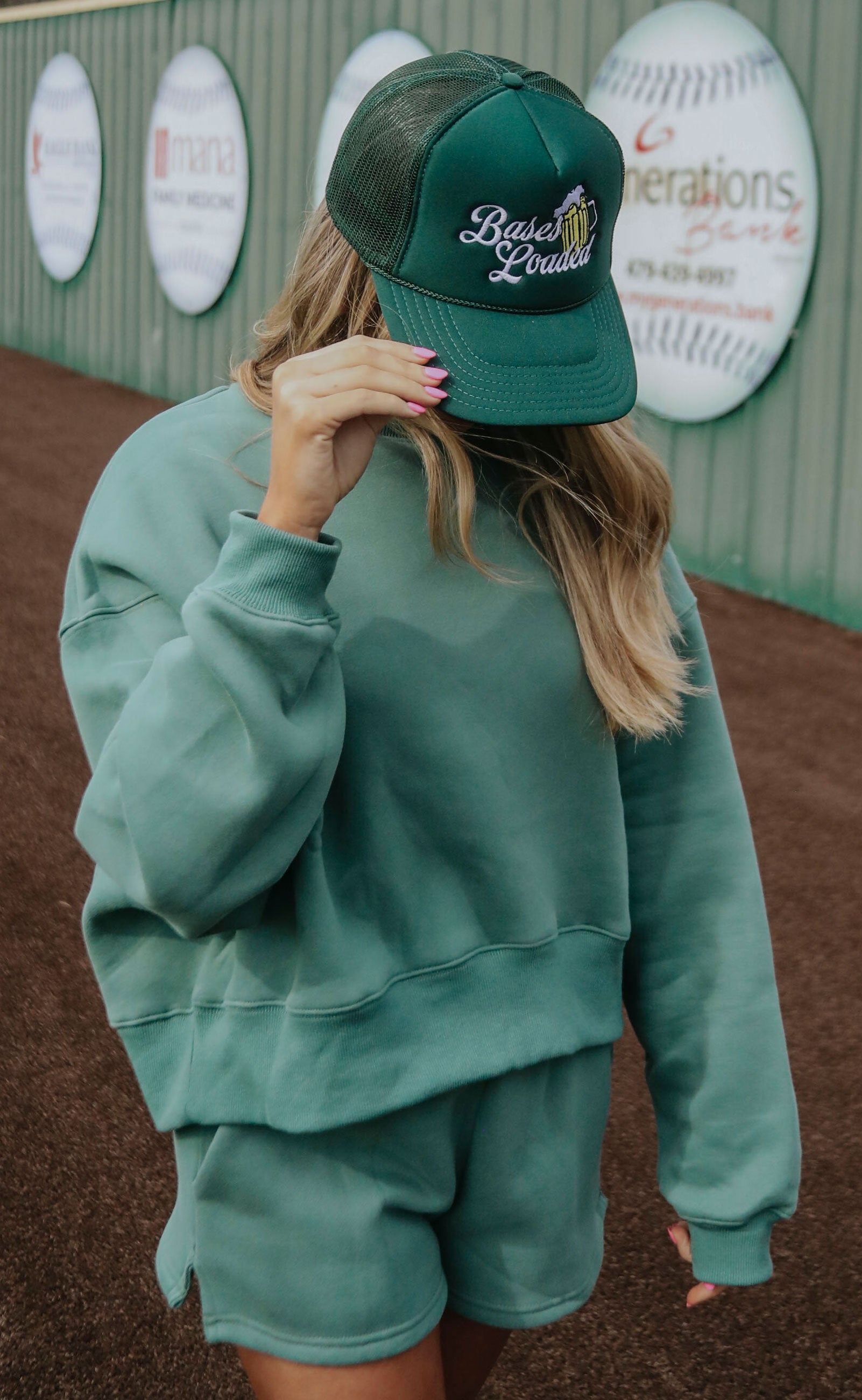 charlie southern: bases loaded trucker hat