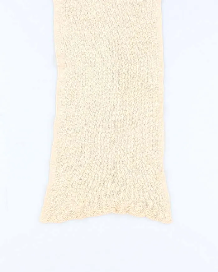 Cream Woven Light weight Scarf