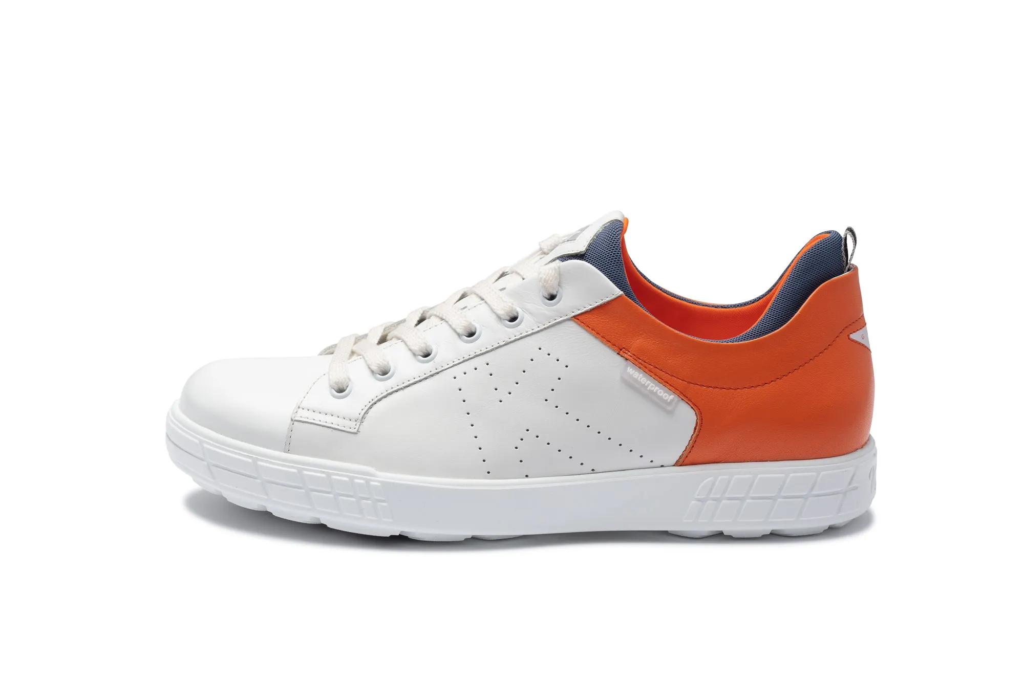 Drive 03   White|Orange   Men's Golf Shoes   D003 04