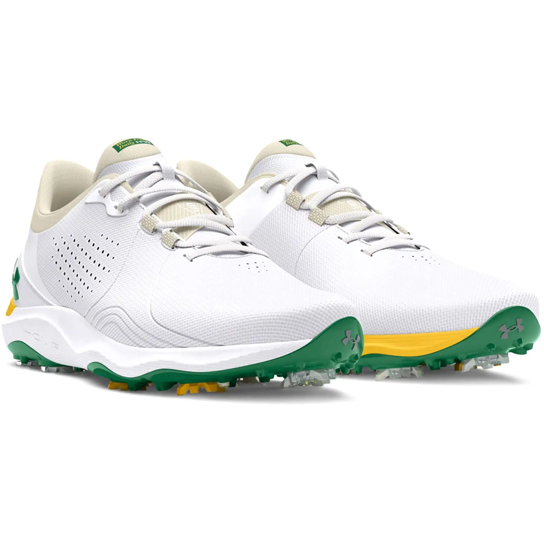 Drive Pro Wide Spiked LE Golf Shoes White - SS24