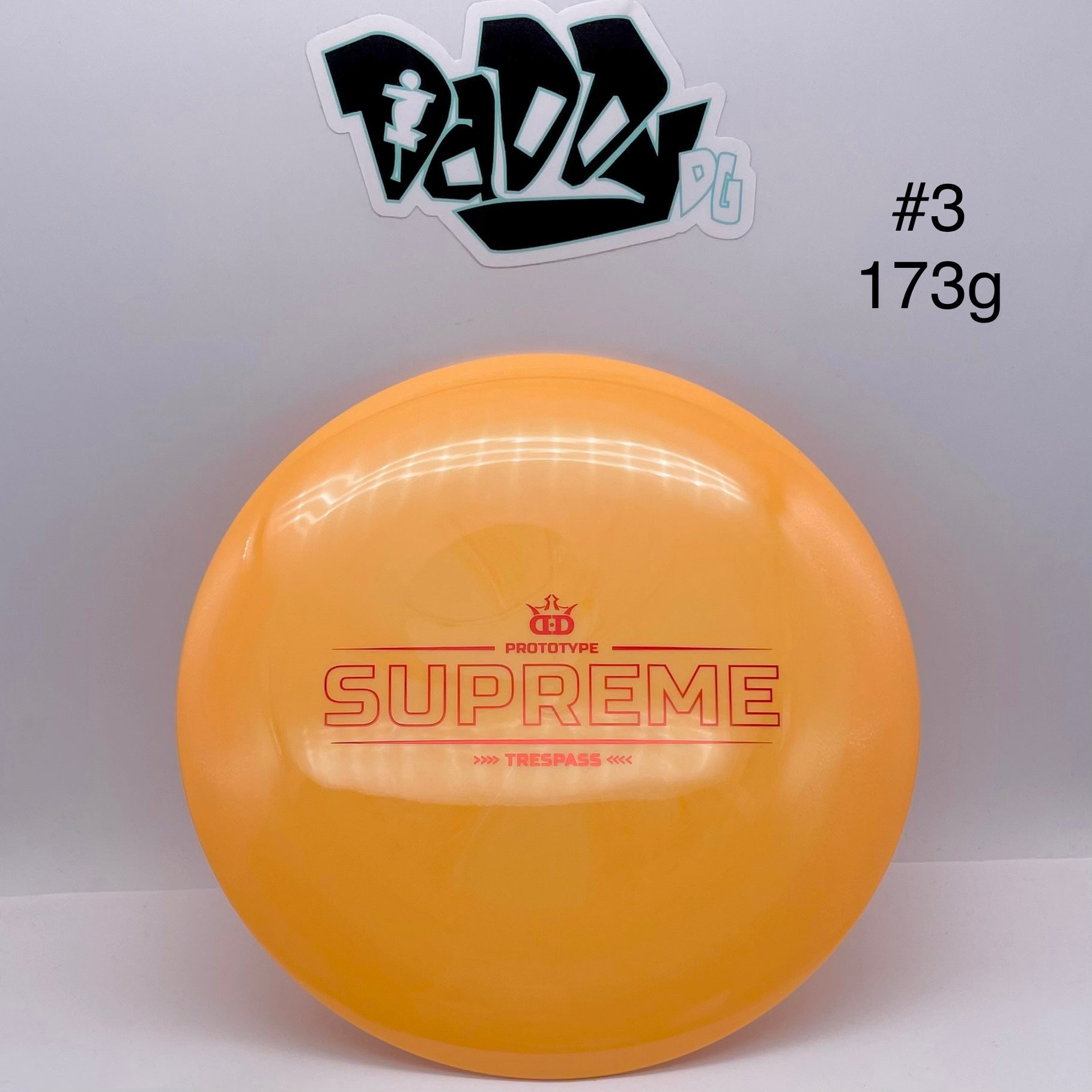 Dynamic Discs Supreme Trespass Prototype Stamped Distance Driver