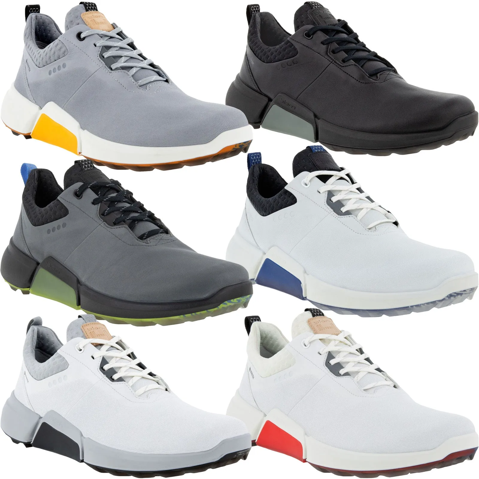 ECCO Mens Biom H4 Leather GORE-TEX Golf Shoes