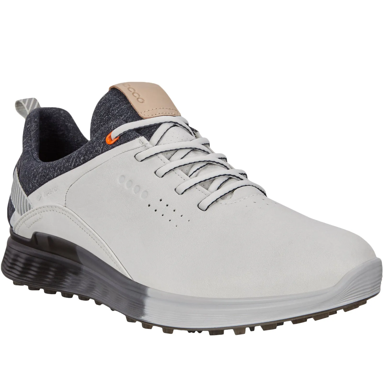 ECCO Mens S-Three Leather Gore-Tex Golf Shoes