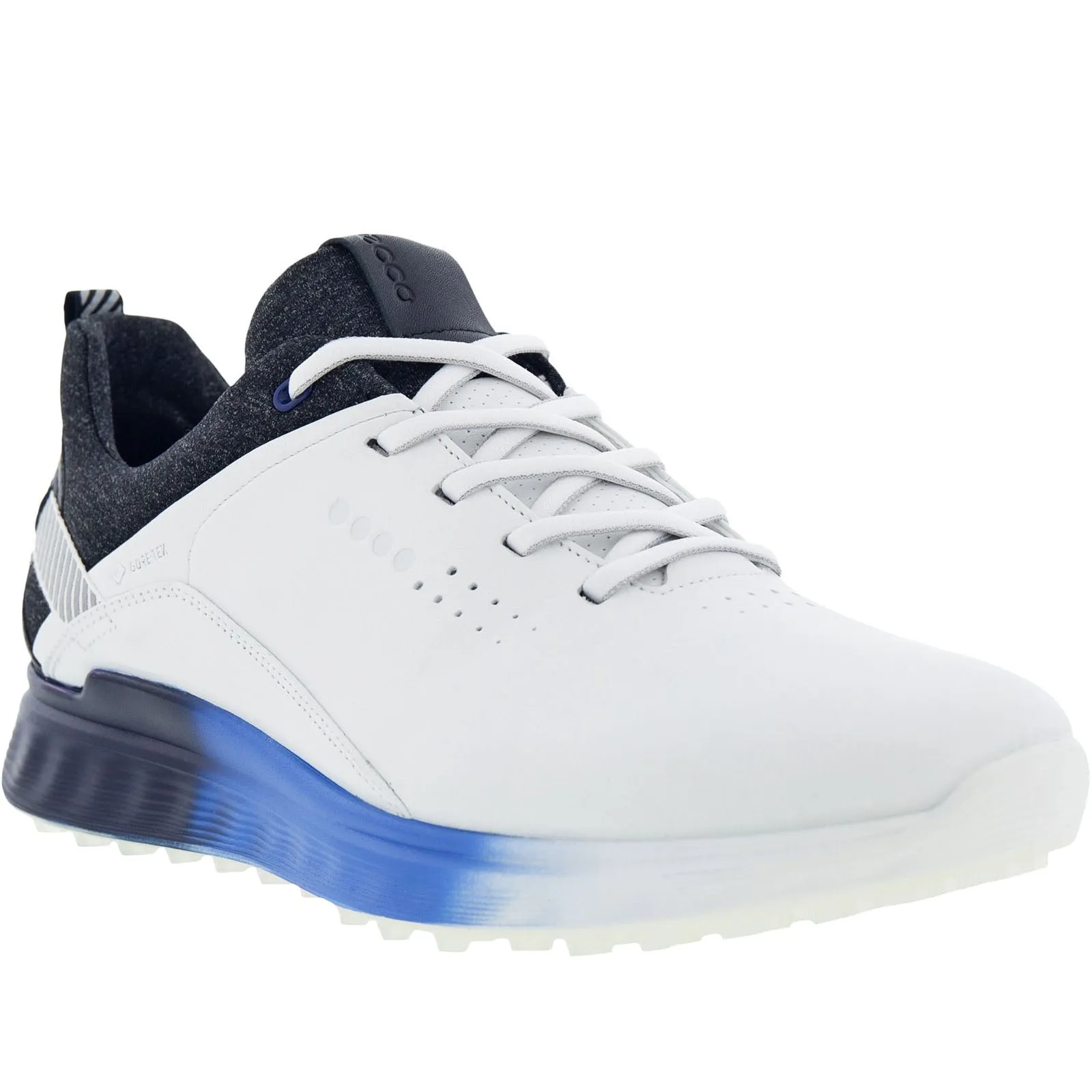 ECCO Mens S-Three Leather Gore-Tex Golf Shoes