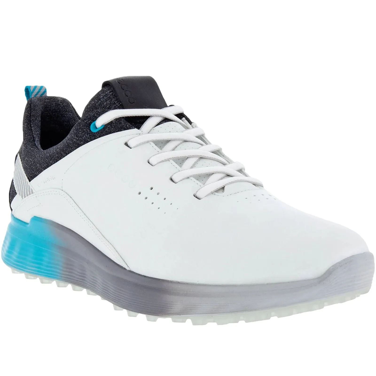 ECCO Mens S-Three Leather Gore-Tex Golf Shoes