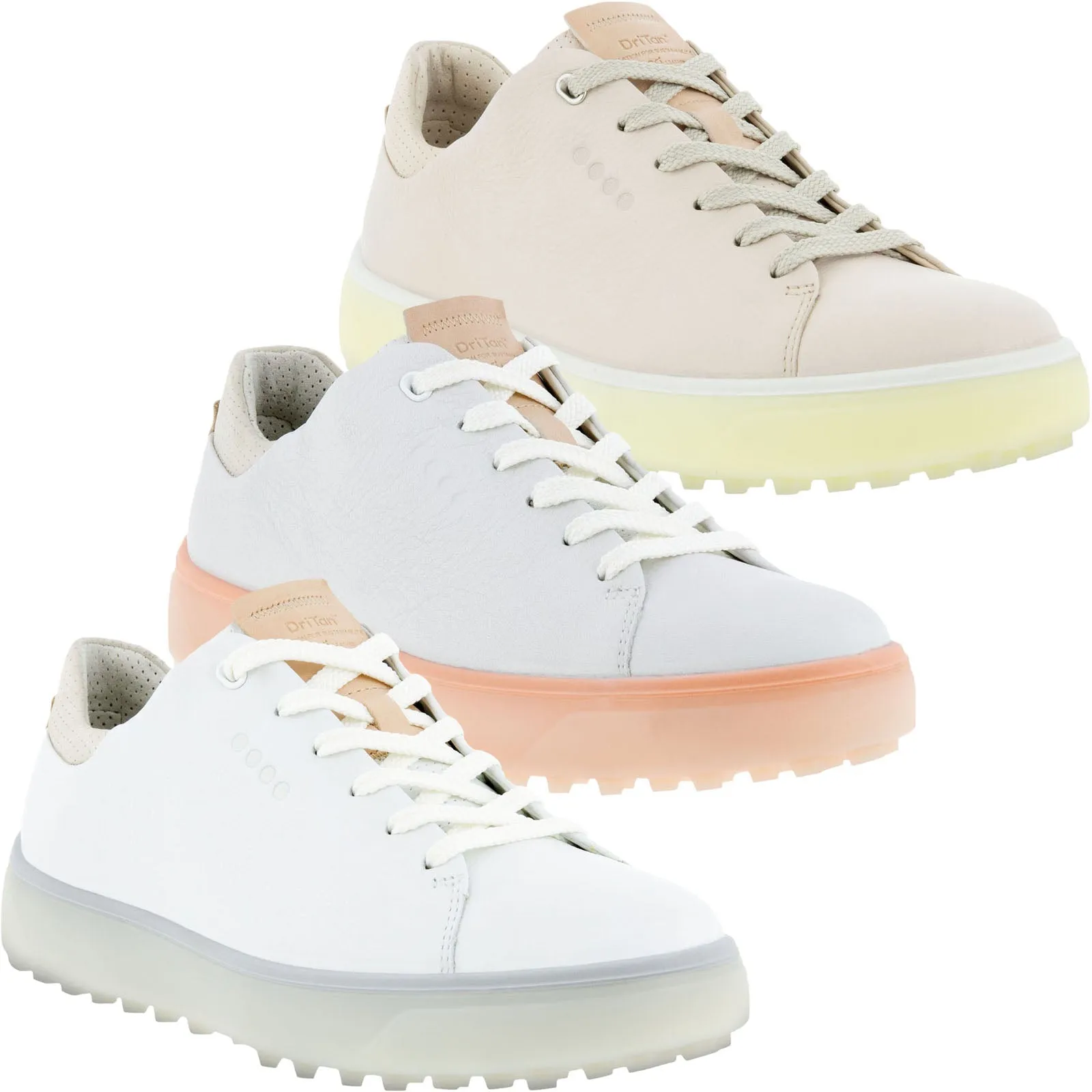 ECCO Womens Golf Tray Leather Golf Shoes