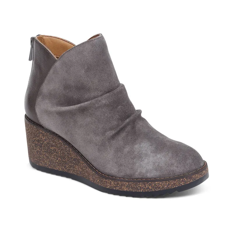 FINAL SALE Aetrex Kara Ankle Wedge Boot