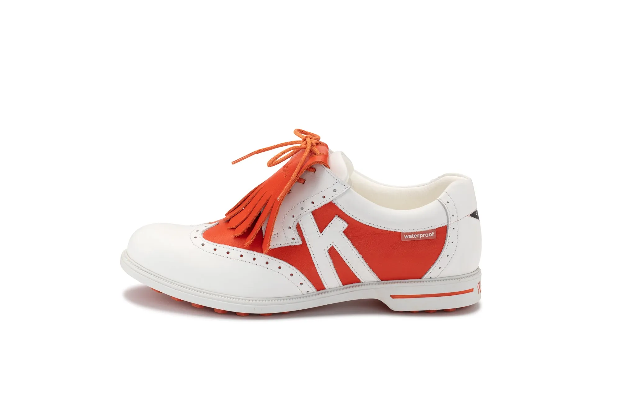 Florida 02   White|Orange   Women's Golf Shoes FL002 07