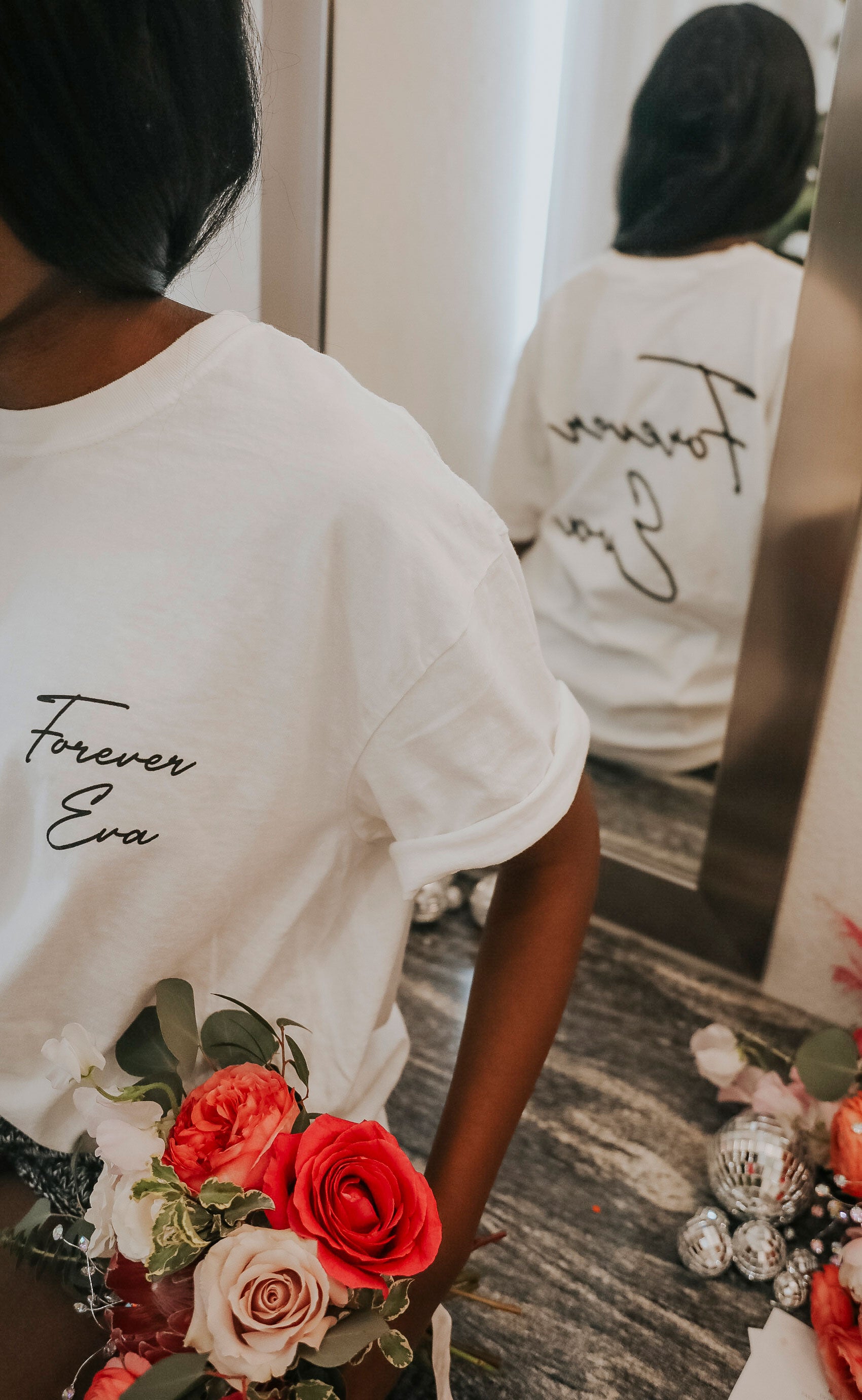 friday + saturday: foreva eva t shirt