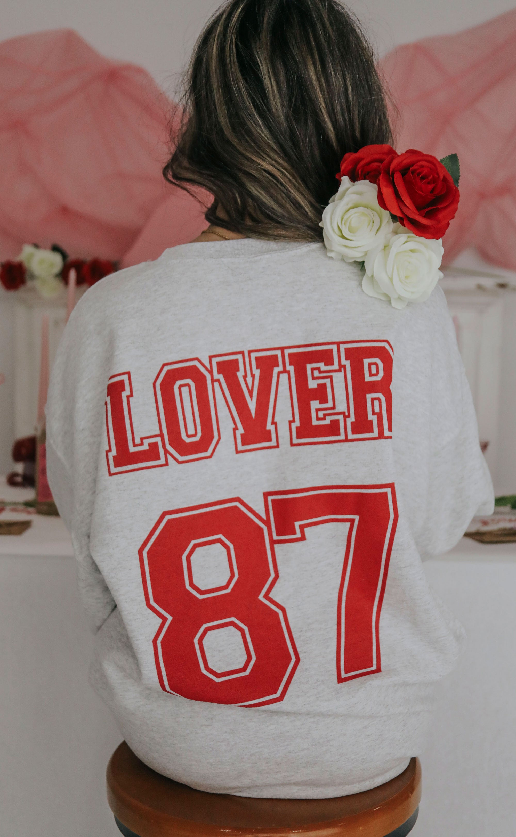 friday + saturday: lover 87 sweatshirt