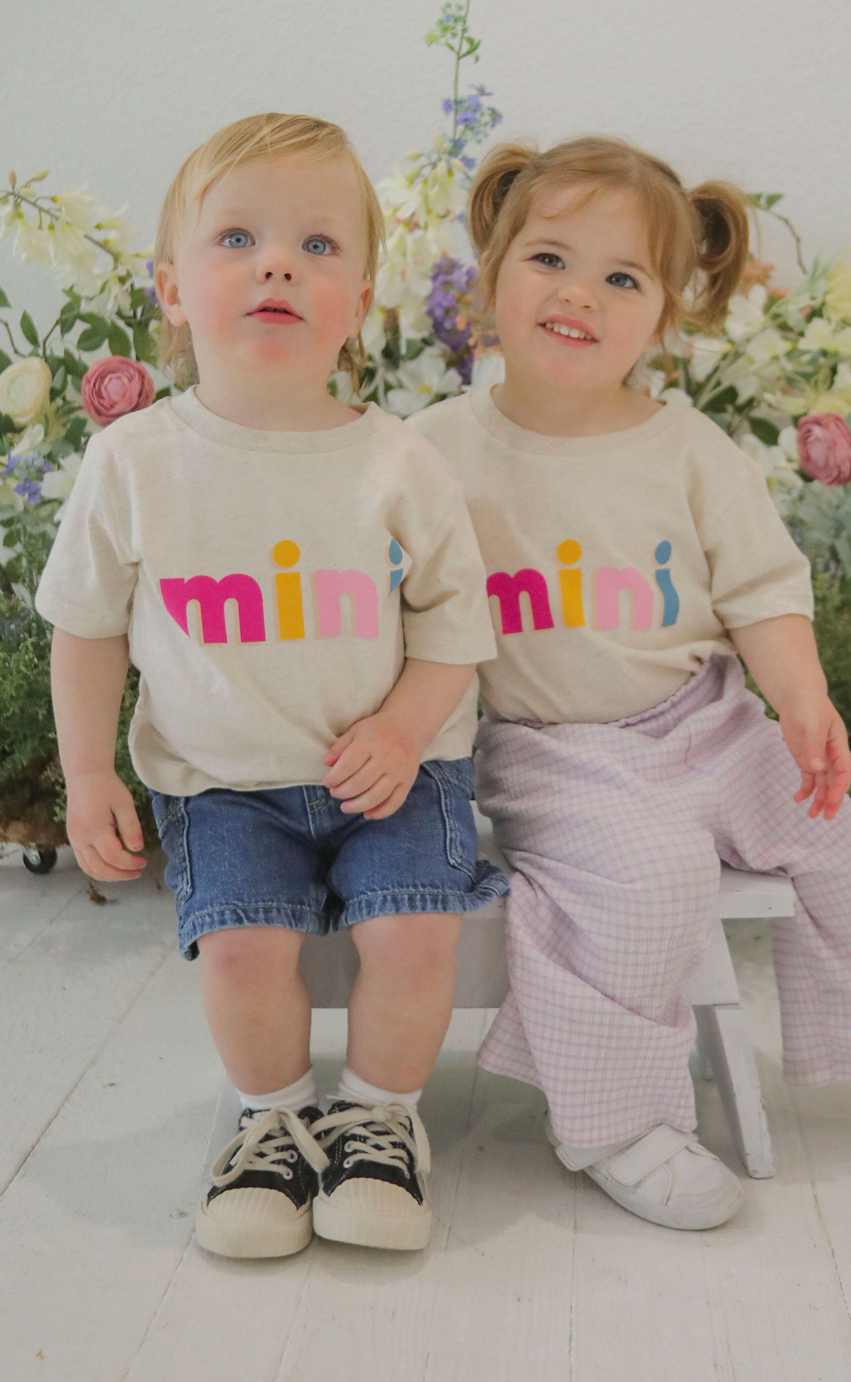 friday + saturday: mini color block toddler tee