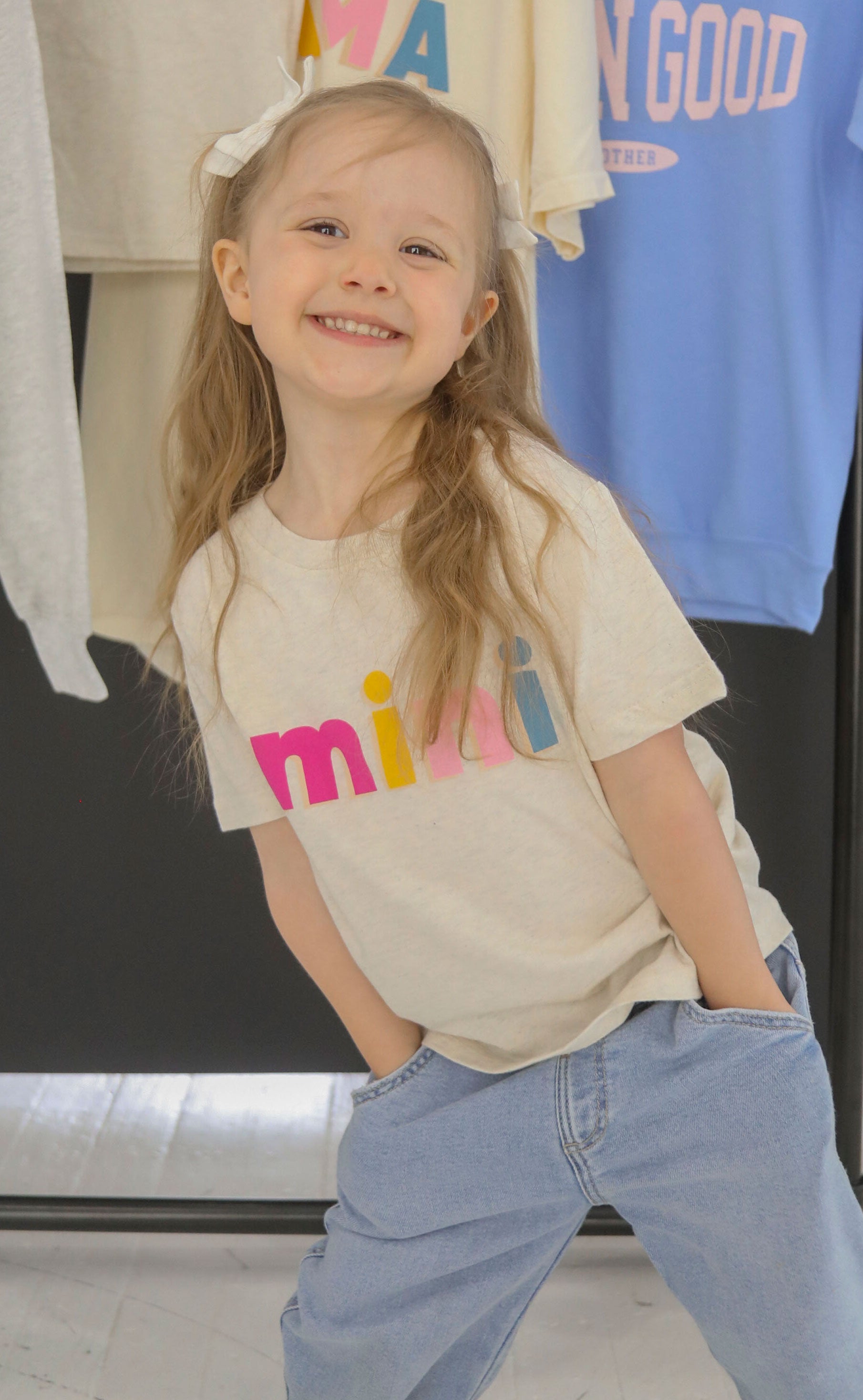 friday + saturday: mini color block toddler tee