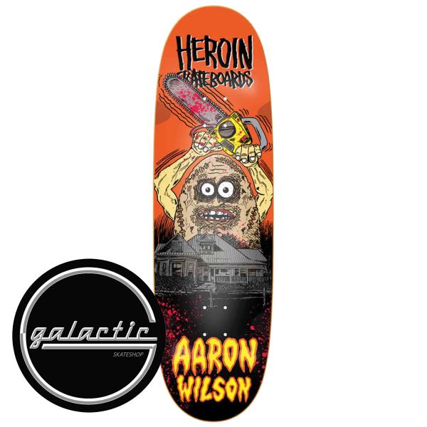 Heroin Aaron Wilson Teggxas Chainsaw Egg (Symmetrical)  Deck 9.125