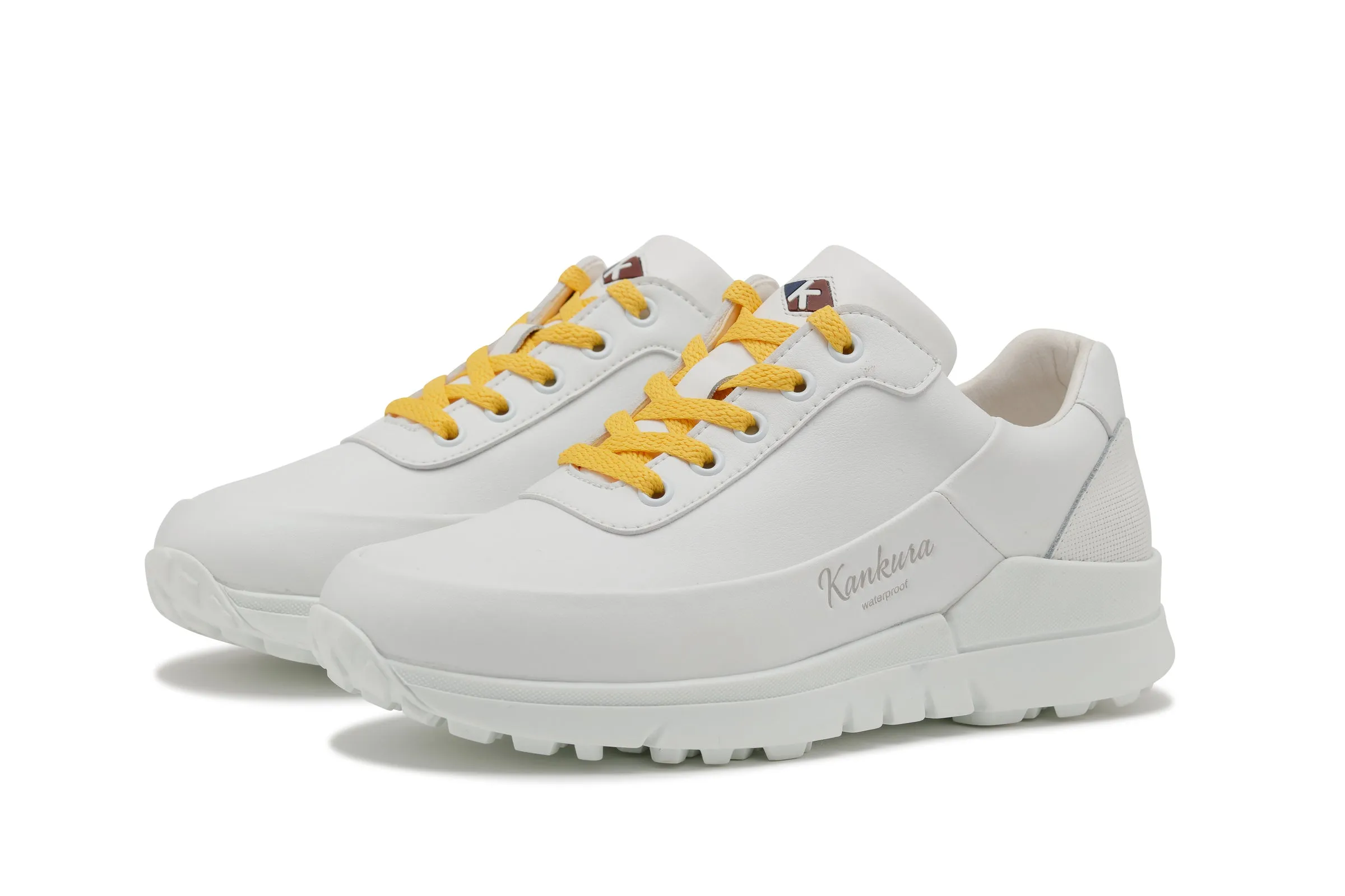 Master Lady 03   AllWhite|Yellow   Women's Golf Shoes ML003 97