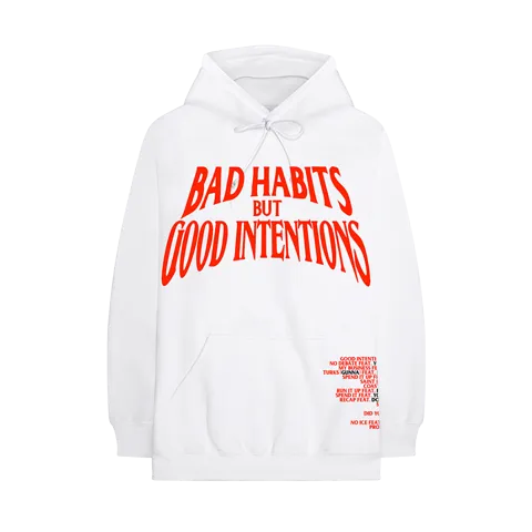 Nav x Vlone Bad Habits Hoodie White