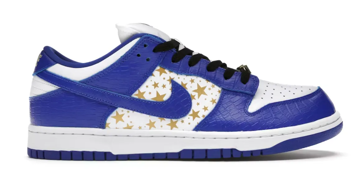 Nike SB Dunk Low Supreme Stars Hyper Royal (2021)