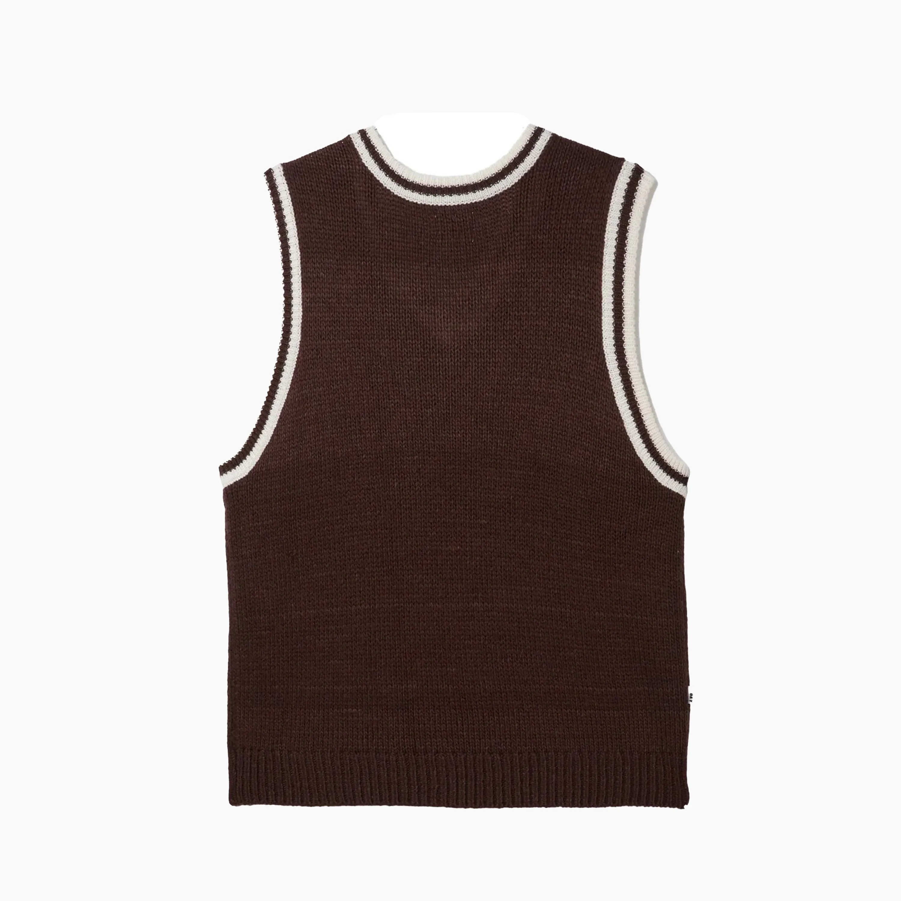 OBEY CLOTHING ALDEN SWEATER VEST JAVA BROWN MULTI - 151000070