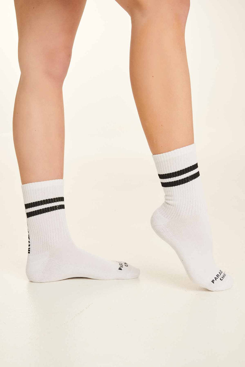 Paradise Chick Supreme Pole Dance Socks - White