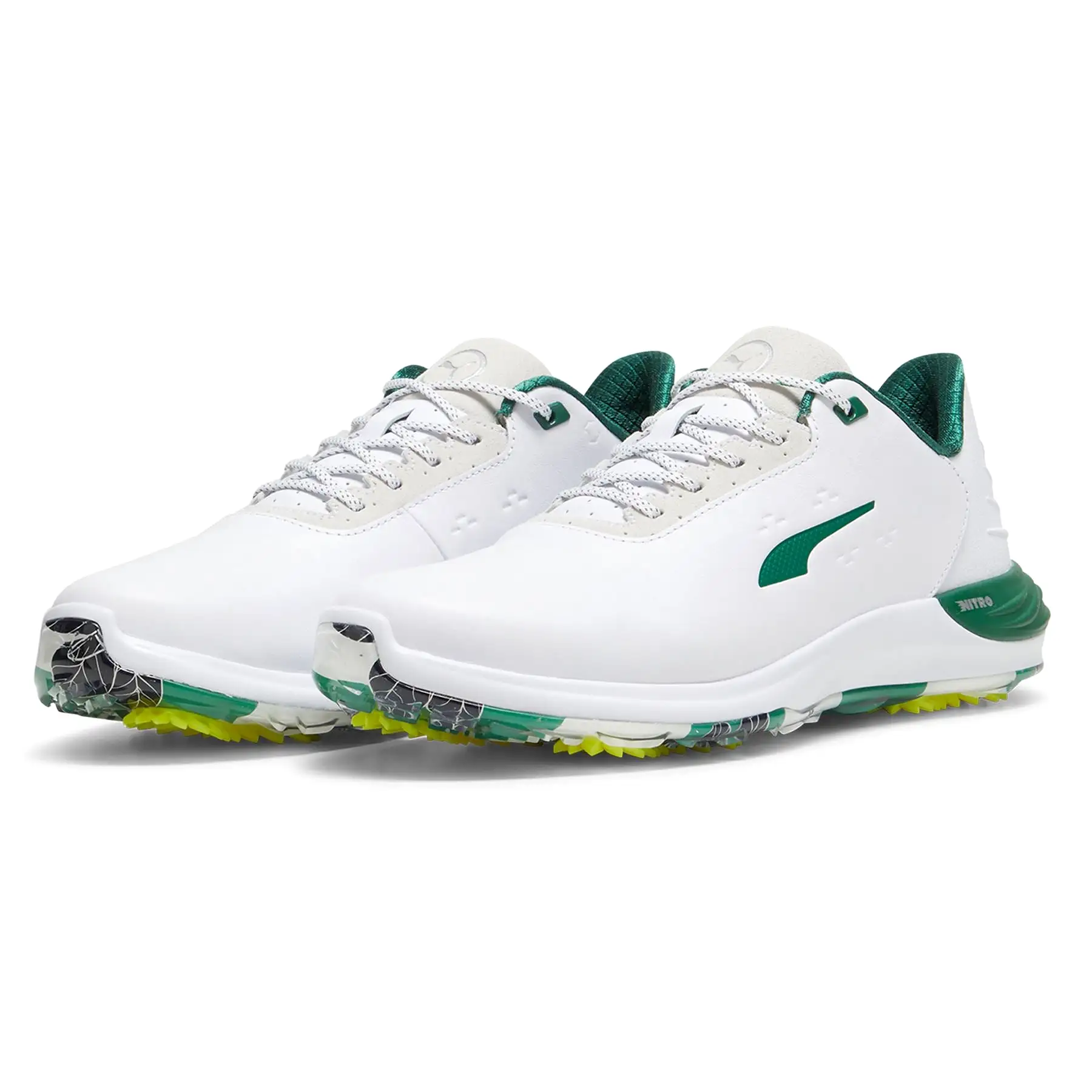 Phantomcat NITRO Garden Waterproof Golf Shoes White/Green - SS24