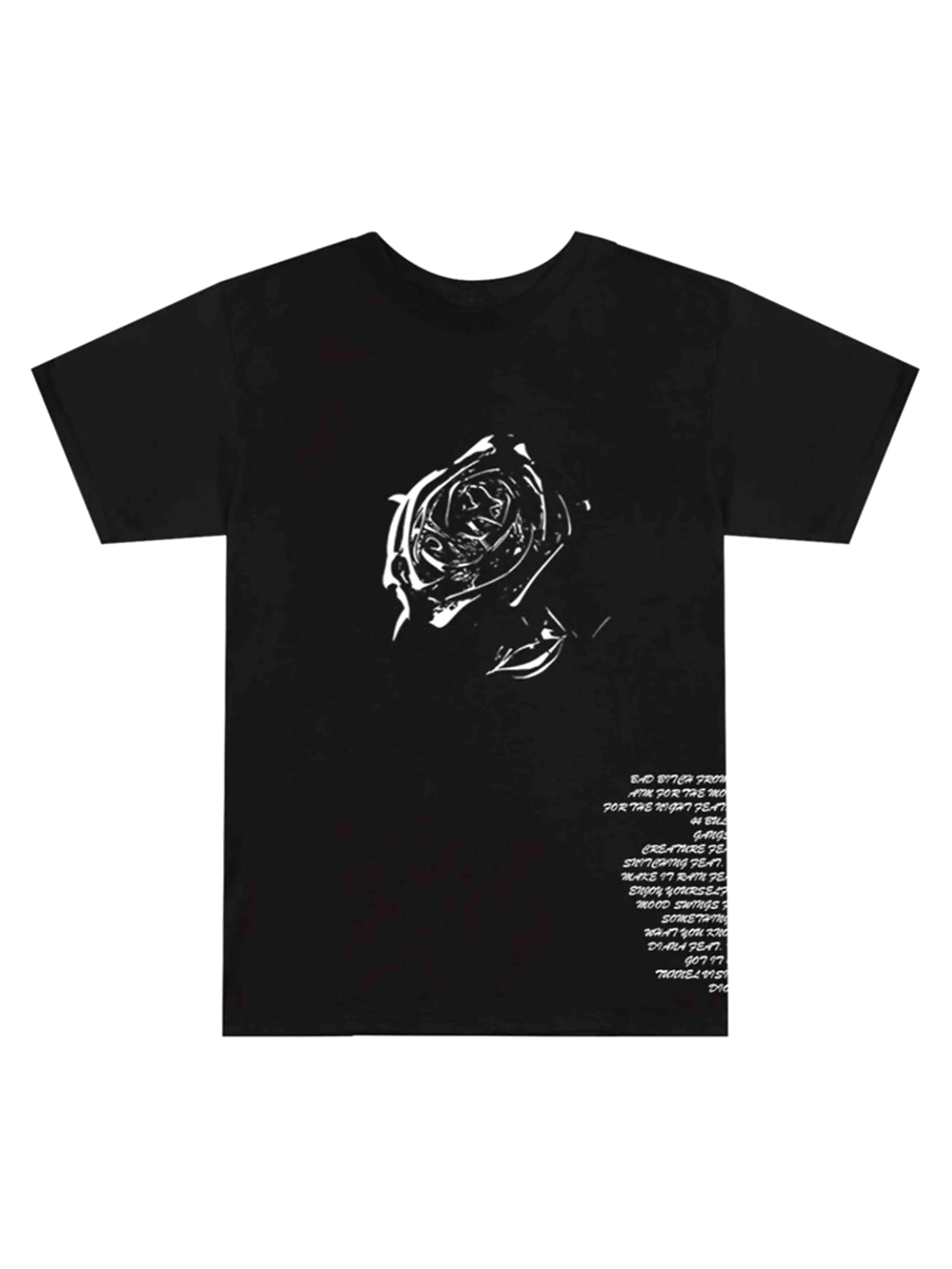 Pop Smoke x Vlone Tracklist Tee Black [SS20]