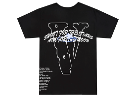 Pop Smoke x Vlone Tracklist Tee Black