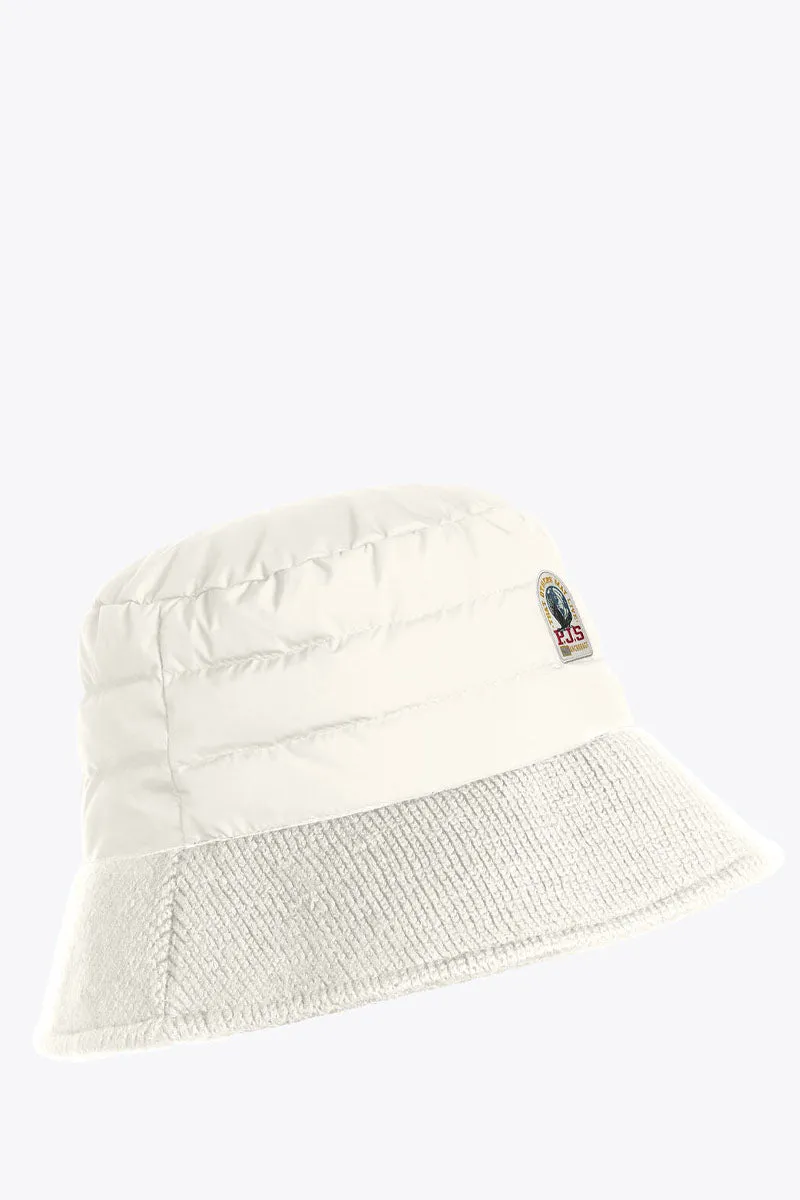 Puffer Bucket Hat Off White