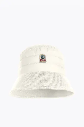 Puffer Bucket Hat Off White