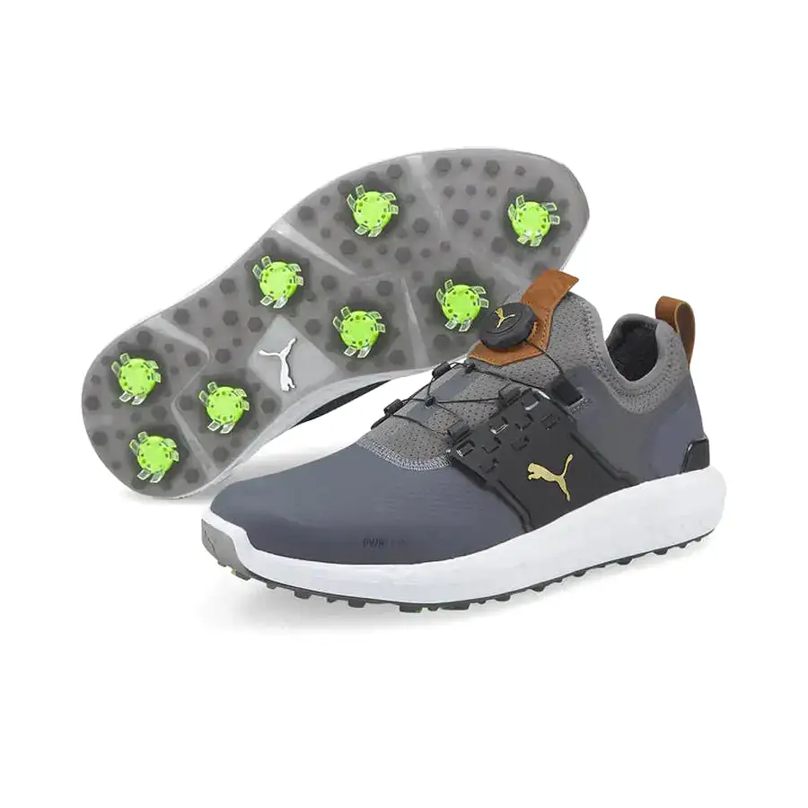 Puma Ignite Articulate Disc Spiked Golf Shoes - Grey