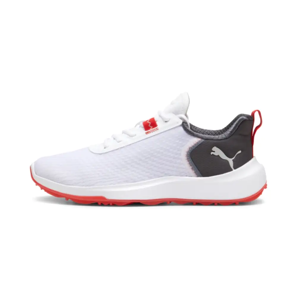 Puma Men's FUSION CRUSH SPORT Spikeless Golf Shoes - Puma White/Dark Coal