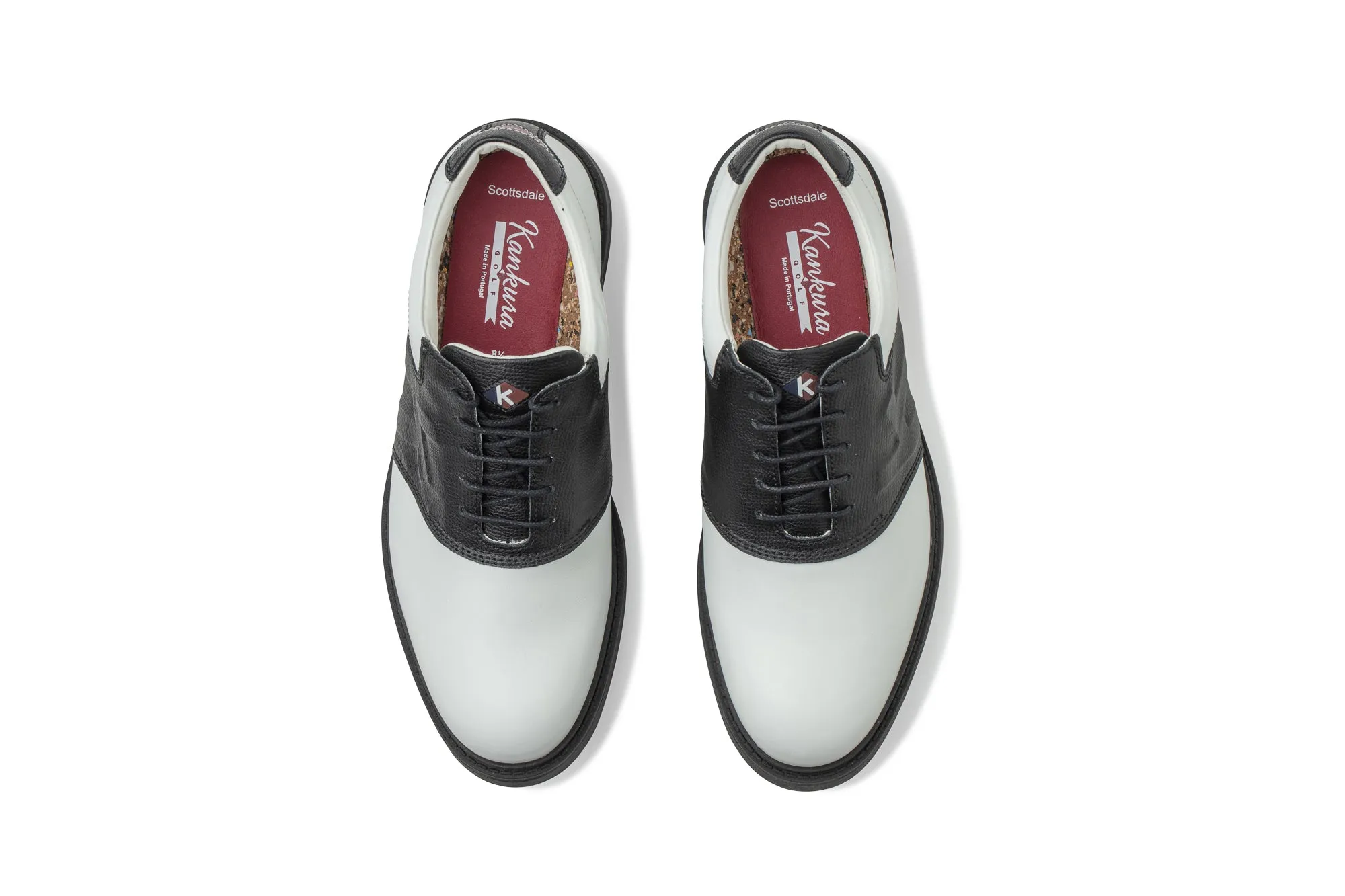 Scottsdale  06  White|Black   Men's Golf Shoes  S006 04