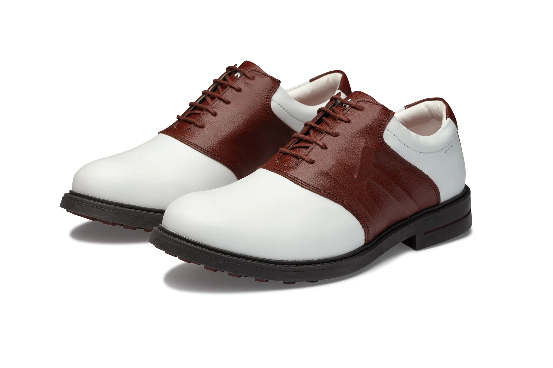 Scottsdale  06  White|Brown Men's Golf Shoes  S006 03