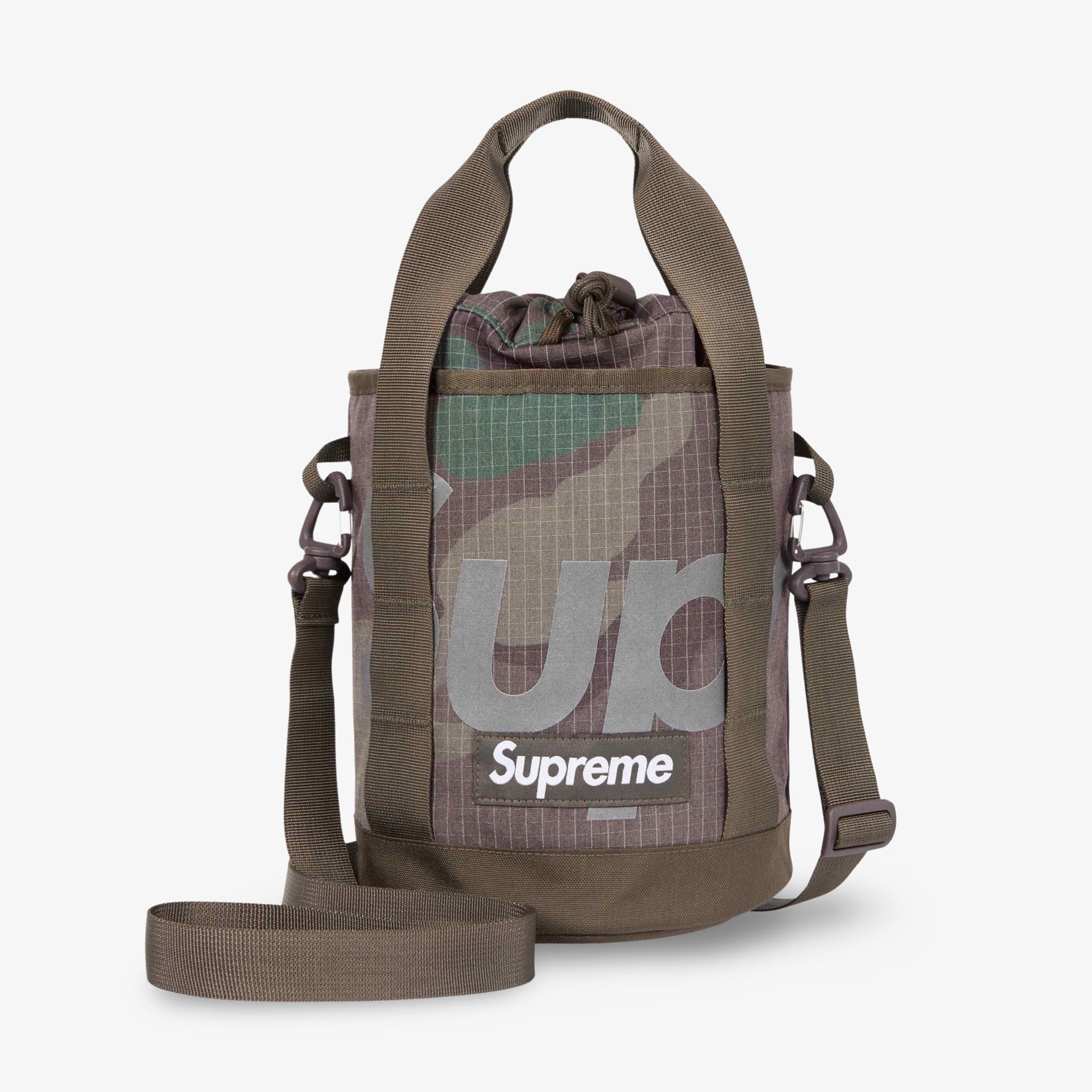 Supreme 500D Cordura Cinch Bag Woodland Camo SS24