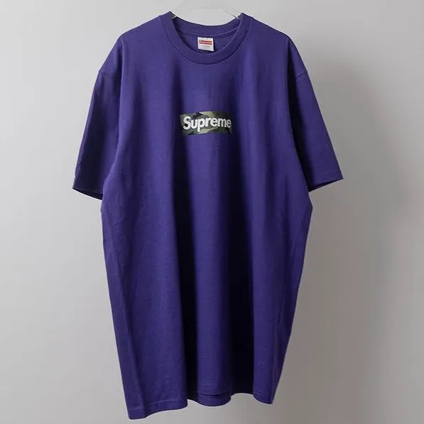 Supreme Camo Box Logo Tee Purple