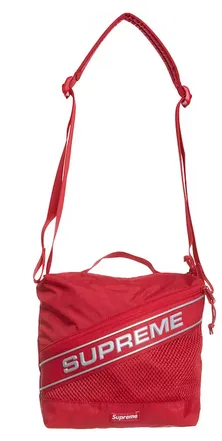 Supreme Logo Shoulder Bag Red x-pac