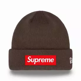 Supreme x New Era Beanie 'Box Logo' Brown FW22