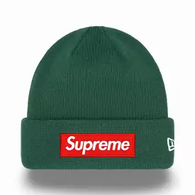 Supreme x New Era Beanie 'Box Logo' Dark Pine FW22