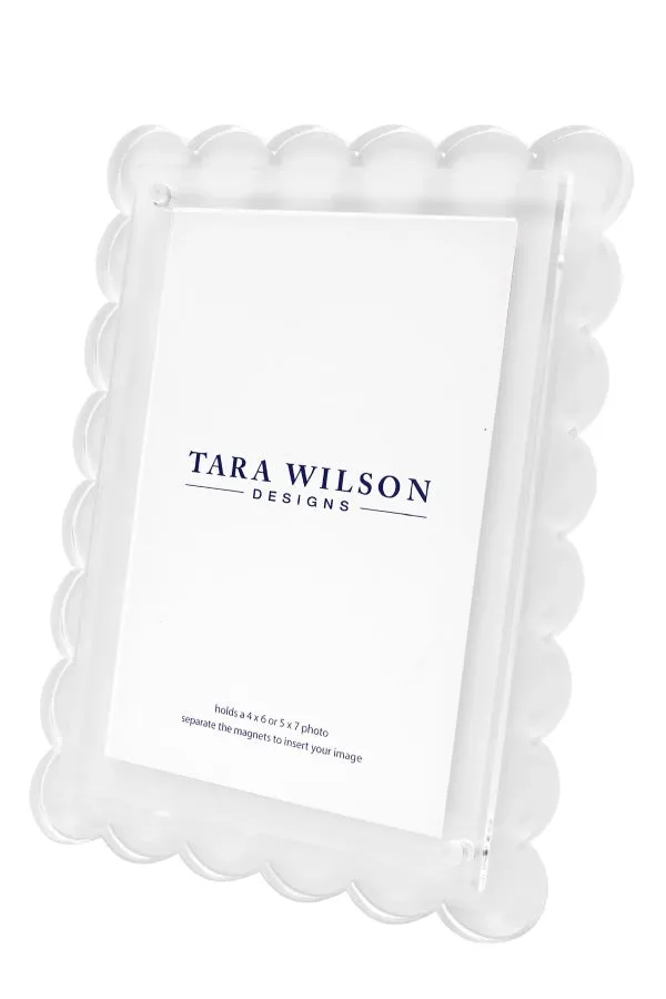 Tara Wilson Scallop Frame Various Colors 5x7